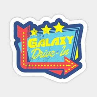 Galaxy Drive In from the movie TWISTER, distressed Sticker